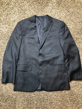 Carlo Lusso Men's 2 Button Vented Nino Suit Jacket Blazer Gray 38R 67901
